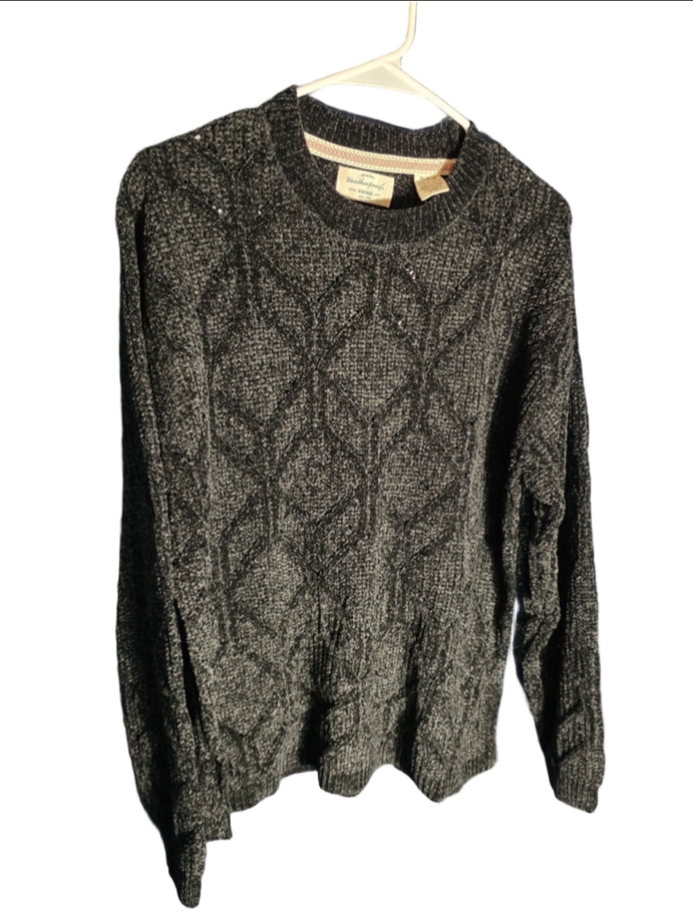 Women's Weatherproof Vintage Crewneck Sweater Size M Black cozy nwt